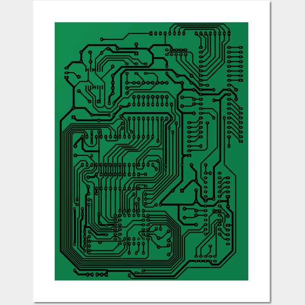 Circuit Wall Art by snespix